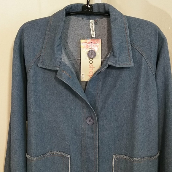 DENIM SPRING COAT - Picture 2 of 9